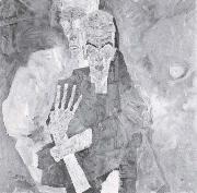 Egon Schiele Self-Observer ii oil painting